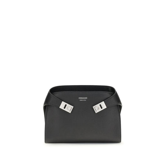 Ferragamo Leather Hug Fanny Pack Mens Clutch Bag