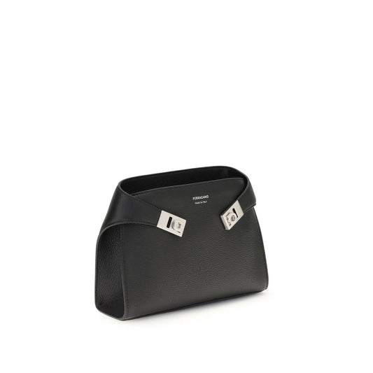 Ferragamo Leather Hug Fanny Pack Mens Clutch Bag