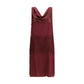 Ferragamo Bordeaux Silk Cocktail Dress