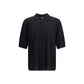 Saint Laurent Black Wool Polo Shirt