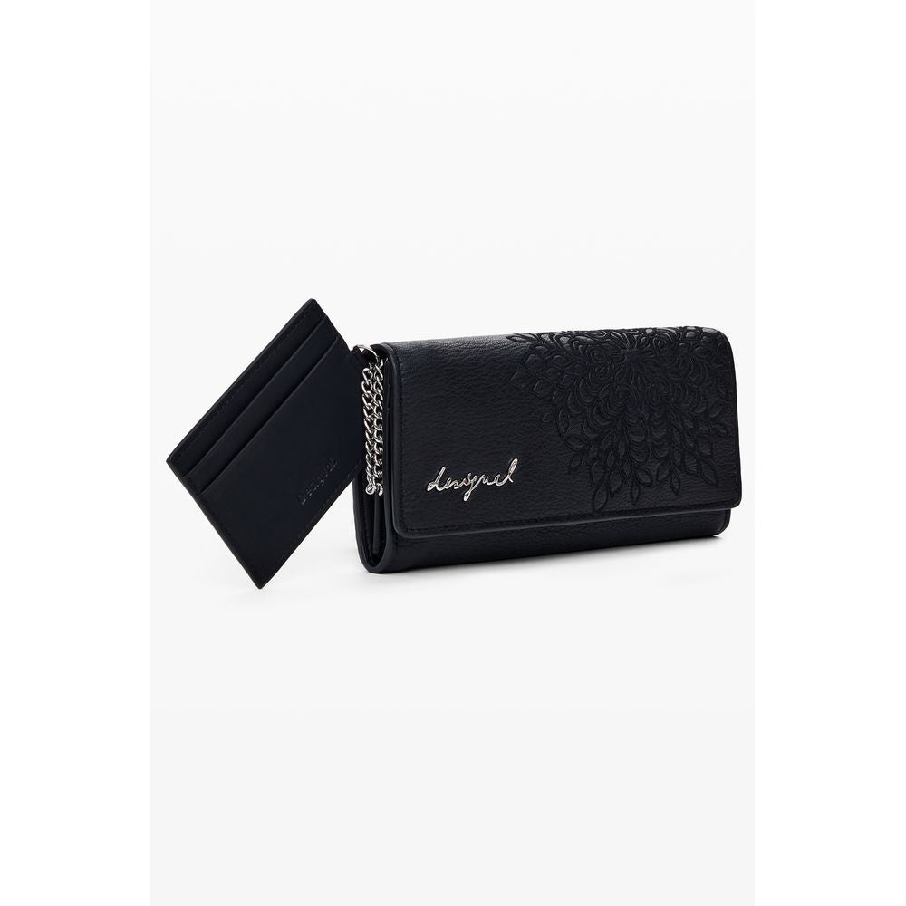 Desigual Black Polyethylene Wallet Womens Wallet