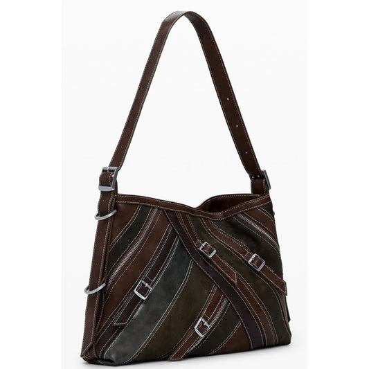 Desigual Brown Polyethylene Handbag
