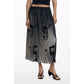 Desigual Black Polyester Skirt