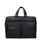 Piquadro Black Leather Business And Laptop Bag