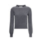Ami Paris Gray Cashmere Cashmere Sweater