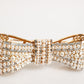 Dolce & Gabbana Gold Brass Glas Crystal Faux Pearl Embellished Brooch