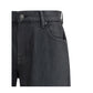7FOR Black Cotton Flared Jeans