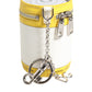 Dolce & Gabbana Amore Leather Yellow Bag Charm Coin Case Keychain Keyring