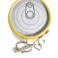 Dolce & Gabbana Amore Leather Yellow Bag Charm Coin Case Keychain Keyring