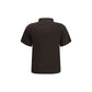 Margiela Brown Viscose Polo Shirt