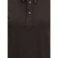 Margiela Brown Viscose Polo Shirt