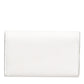 Dolce & Gabbana White Leather Card Case Holder Wallet Gold Logo Plate  Key Holder Mens Wallet