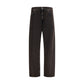 7FOR Black Cotton Straight-Leg Jeans