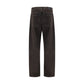 7FOR Black Cotton Straight-Leg Jeans