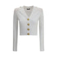 Balmain Ribbed and braided Cardigan