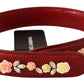 Dolce & Gabbana Floral Crystals Exotic Shoulder Strap Bag Accessory