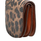 Dolce & Gabbana Brown Leopard Print Calf Leather Small Coin Purse Wallet