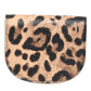 Dolce & Gabbana Brown Leopard Print Calf Leather Small Coin Purse Wallet