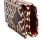 Dolce & Gabbana Burgundy Logo Print Calf Leather French Flap Card Holder Wallet