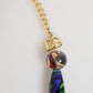 Dolce & Gabbana Multicolor Murano Glass Beads Gold Brass Chain Jewelry Necklace