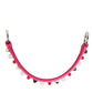 Dolce & Gabbana Pink Embellished Leather Bag Handle Women Shoulder Strap
