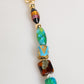 Dolce & Gabbana Multicolor Murano Glass Beads Gold Chain Jewelry Necklace
