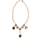 Dolce & Gabbana Gold Crystal Clock Face Pendant Statement Jewelry Necklace