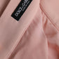 Dolce & Gabbana Light Powder Rose Viscose Pleated Skirt