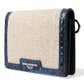 Dolce & Gabbana Beige Raffia Blue Leather Trim Mini Shoulder Purse Crossbody Bag