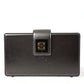 Dolce & Gabbana Steel Gray Leather Box Shape Shoulder Gold DG Logo Plaque Bag