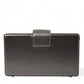 Dolce & Gabbana Steel Gray Leather Box Shape Shoulder Gold DG Logo Plaque Bag