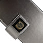 Dolce & Gabbana Steel Gray Leather Box Shape Shoulder Gold DG Logo Plaque Bag