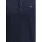 Burberry Blue Cotton Polo Shirt