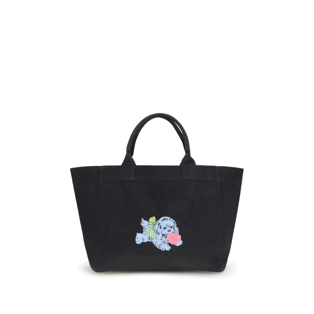 Ganni XXL Puppy Tote Bag Womens Shoulder Bag