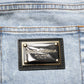 Dolce & Gabbana Light Blue Distressed Slim Fit Ripped Denim Jeans