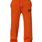 Dolce & Gabbana Orange Cotton DG VIB3 Logo Drawstring Sweatpants Pants
