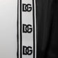 Dolce & Gabbana Black Polyester Logo Stripe Track Jogger Pants
