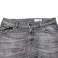 Dolce & Gabbana Grey Cotton Denim Slim Fit Distressed Pants Jeans