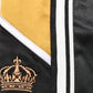 Dolce & Gabbana Black Gold Satin Crown Side Stripe Jogger Pants