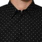 Dolce & Gabbana Black Polka Dot Cotton GOLD Men Formal Dress Shirt