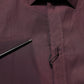 Dolce & Gabbana Maroon Cotton Collared GOLD Formal Dress Shirt