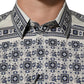 Dolce & Gabbana Multicolor Monkey Tie Print GOLD Dress Shirt
