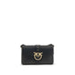 PINKO Black Calf Leather Bos Taurus Wallet