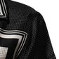 Dolce & Gabbana Black White StripeDot Print Casual Polo Shirt Mens T-Shirt