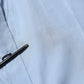 Dolce & Gabbana Blue Cotton Collared GOLD Formal Dress Shirt