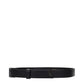 Max Mara Black Leather Regular Belt