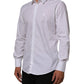 Dolce & Gabbana White Cotton MARTINI Formal Men Dress Shirt Mens T-Shirt