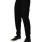 Dolce & Gabbana Black Cashmere Dress Formal Trouser Pants