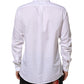 Dolce & Gabbana White Cotton MARTINI Men Formal Dress Shirt Mens T-Shirt