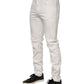 Dolce & Gabbana Off White Cotton Stretch Slim Fit Denim Jeans